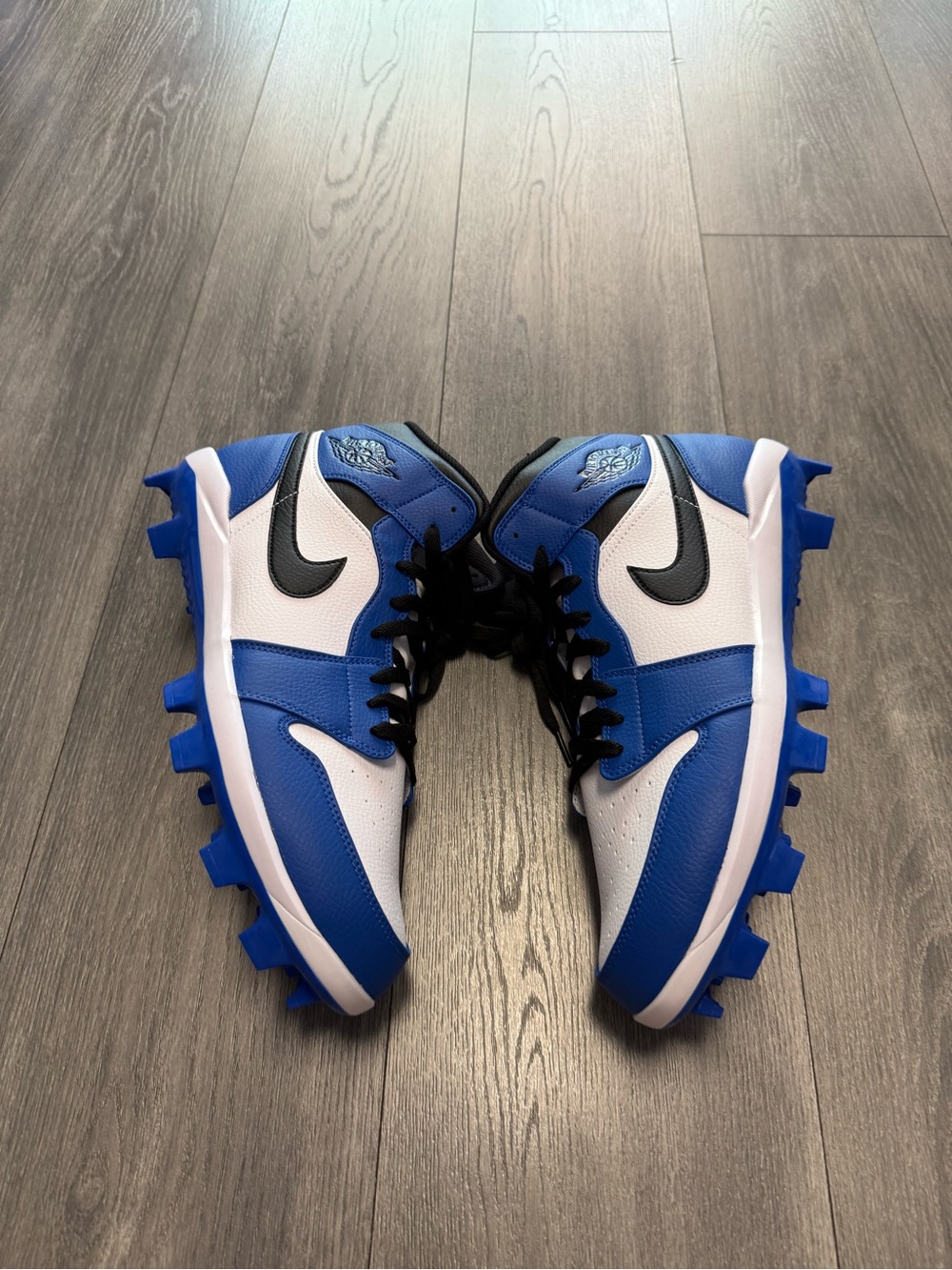 Nike Air Jordan 1 Retro MCS Baseball Cleats Blue White Black AV5354-411